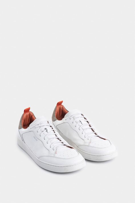 Vélez Zapatillas Aqua Cuero Gamuzado Hombre Casual Blanco-1