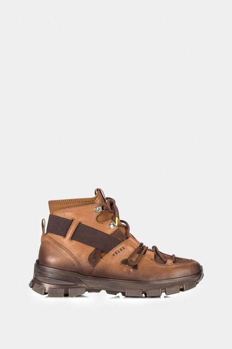 Vélez Botas Boreal De Cuero Para Hombre Efecto Artesanal Miel-0