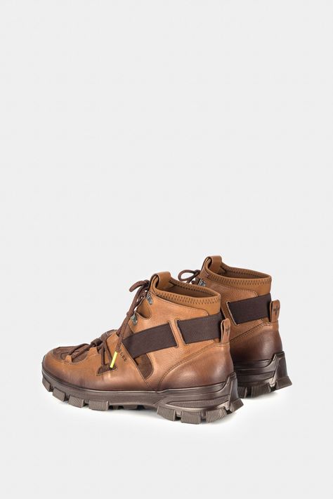 Vélez Botas Boreal De Cuero Para Hombre Efecto Artesanal Miel-2