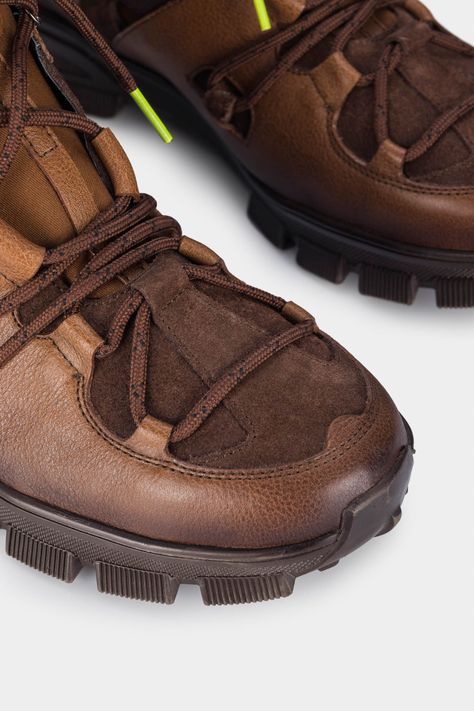 Vélez Botas Boreal De Cuero Para Hombre Efecto Artesanal Miel-3