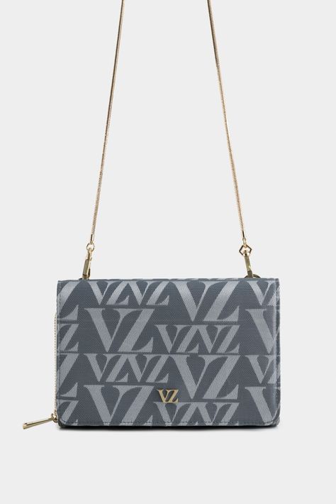 Vélez Manos Libres Mini Cuero y Lona Mujer Monogram Gris-0