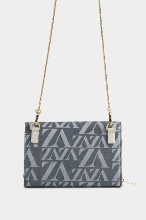 Vélez Manos Libres Mini Cuero y Lona Mujer Monogram Gris-2