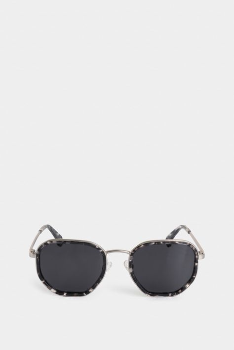 Vélez Gafas Orion Lente Polarizado Mujer Hexagonal Plata-0