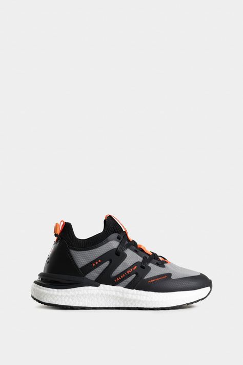 Vélez Zapatillas Fly Up Retro Hombre Textil Tecnológico Negro-0
