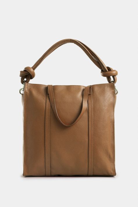 Vélez Shopping Geranio Cuero Mujer Cargadera Trenzada Miel-2