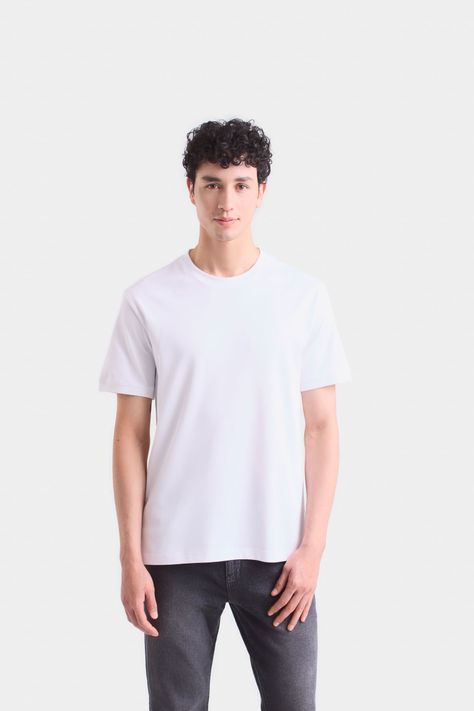 Vélez Polera Micropima Arizona Hombre Semi Ajustada Blanco-0