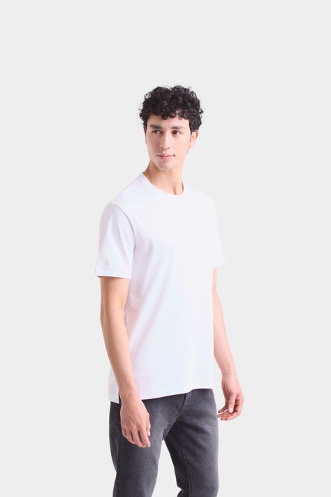 Vélez Polera Micropima Arizona Hombre Semi Ajustada Blanco-2