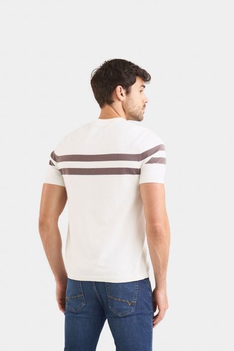 Vélez Polera Tejida Kansas Para Hombre Liviana Crema-4