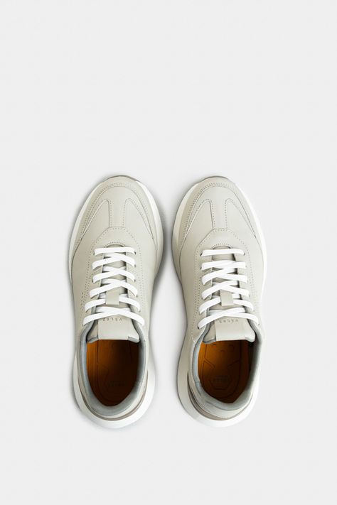 Vélez Zapatillas Elios Cuero Hombre Silueta portiva Blanco-3