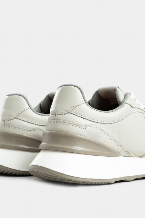 Vélez Zapatillas Elios Cuero Hombre Silueta portiva Blanco-4