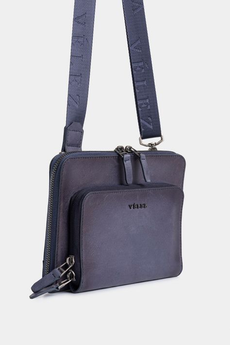 Vélez Manos Libres Támesis 2 Cuero Hombre Azul Oscuro-1