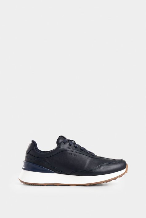Vélez Zapatillas Elios Cuero Hombre Azul Oscuro-0