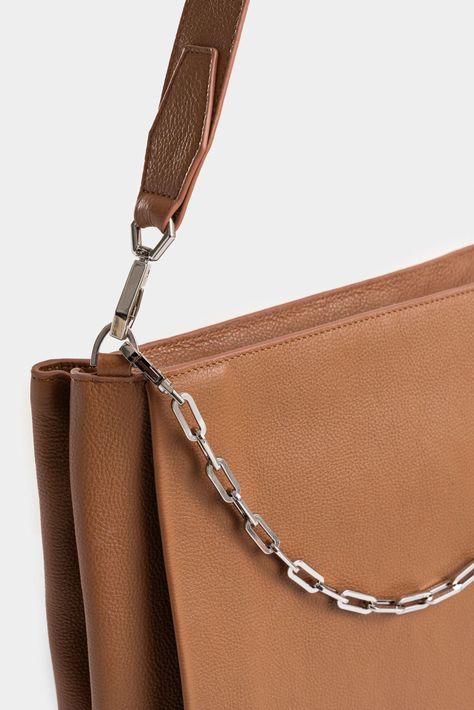 Vélez Shopping Caltha De Cuero Para Mujer Multifunción Miel-3