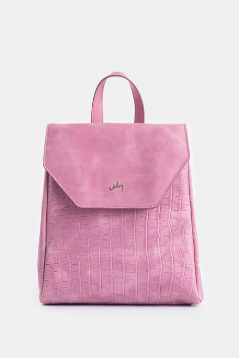Vélez Mochila Corina 2 De Cuero  Mujer Detalle Grabado Mora-0