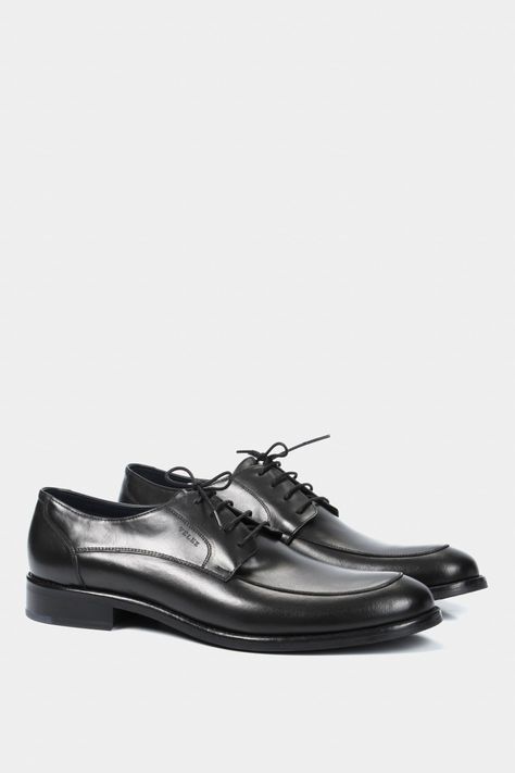 Vélez Zapatos Cordón Formal Ontario Cuero Hombre Efecto Negro-1