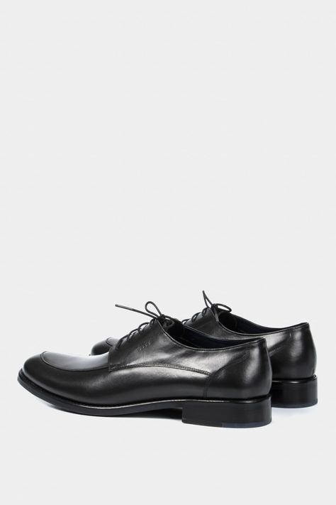 Vélez Zapatos Cordón Formal Ontario Cuero Hombre Efecto Negro-2