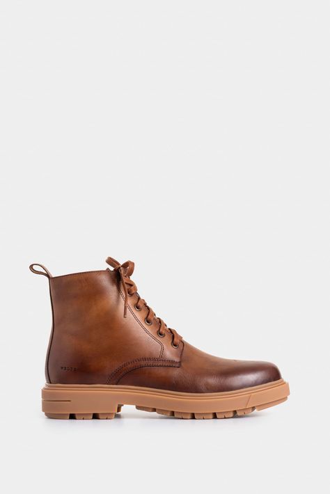 Vélez Botas Alameda De Cuero Para Hombre Atemporal Miel-0