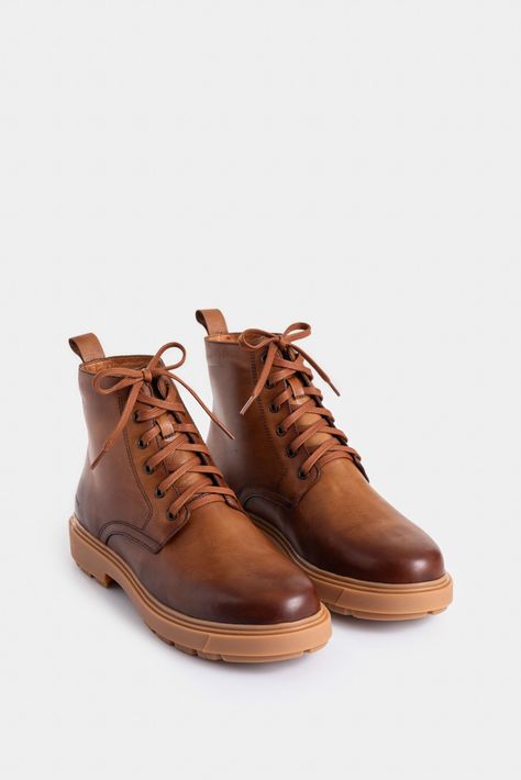 Vélez Botas Alameda De Cuero Para Hombre Atemporal Miel-1