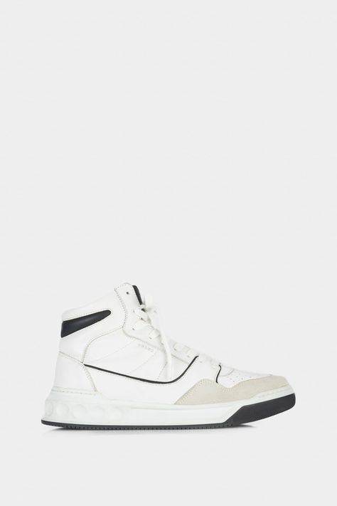 Vélez Zapatillas Lisboa Cuero Hombre Silueta Bota Blanco-0