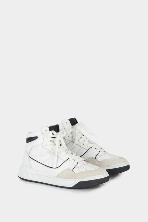 Vélez Zapatillas Lisboa Cuero Hombre Silueta Bota Blanco-1