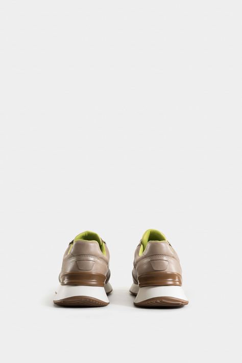 Vélez Zapatillas Dalí De Cuero Para Hombre Perforado Arena-2