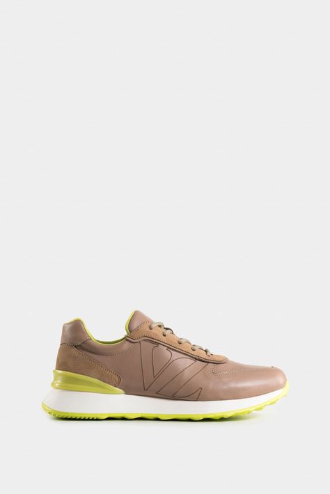 Vélez Zapatillas saori De Cuero Para Hombre Monogram Arena-0