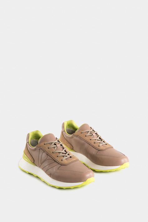 Vélez Zapatillas saori De Cuero Para Hombre Monogram Arena-1