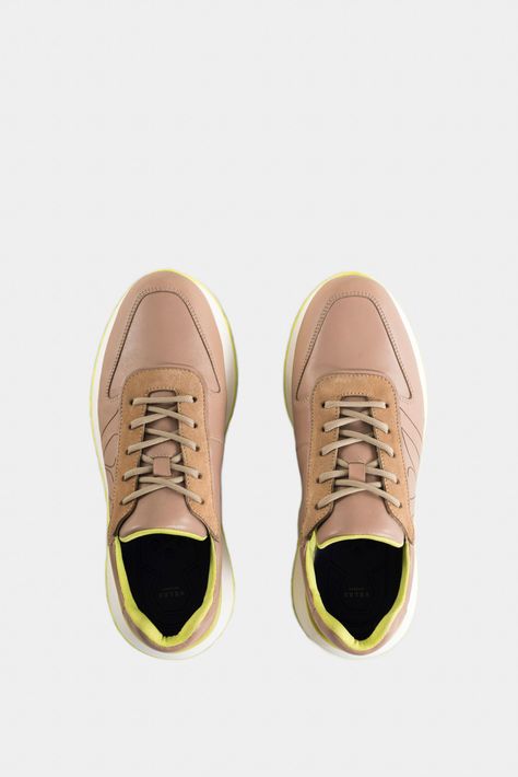 Vélez Zapatillas saori De Cuero Para Hombre Monogram Arena-3
