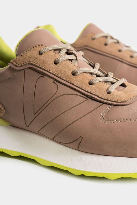 Vélez Zapatillas saori De Cuero Para Hombre Monogram Arena-4