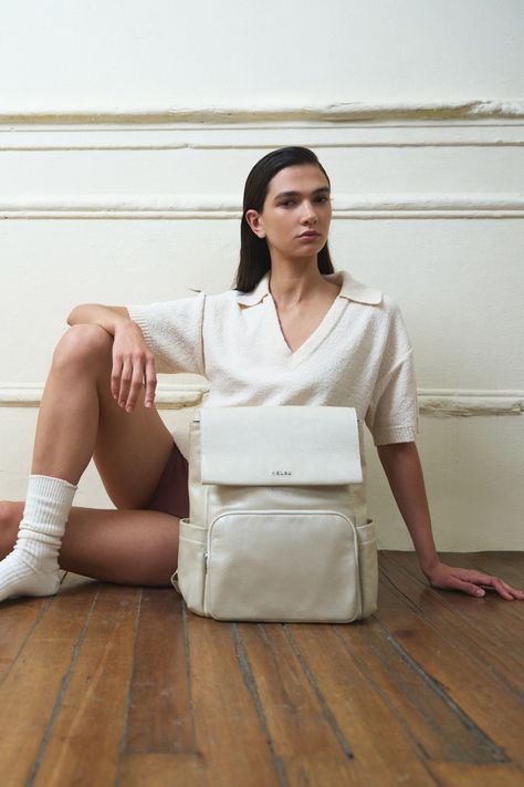 Vélez Morral Zermat De Cuero Para Mujer Perlado Blanco-0