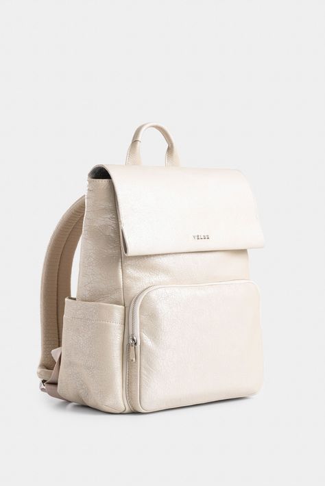 Vélez Morral Zermat De Cuero Para Mujer Perlado Blanco-2