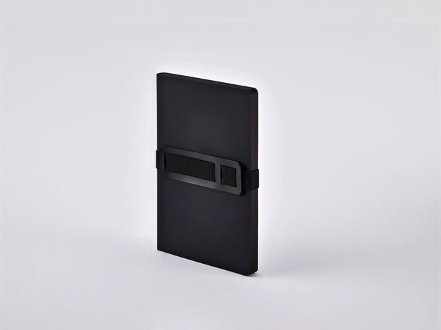 Cuaderno Voyager Negro Nuuna 176 páginas Banda Elástica Cubierta Cuero Reciclado-4