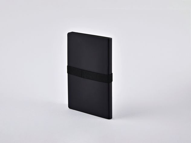 Cuaderno Voyager Negro Nuuna 176 páginas Banda Elástica Cubierta Cuero Reciclado-5