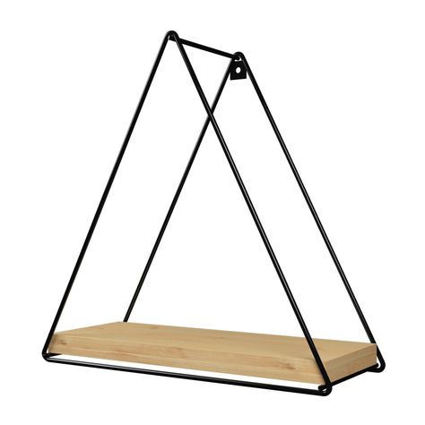 REPISA TRIANGULAR PINO BLACK 25X10X25CM VEKKAHOME-1