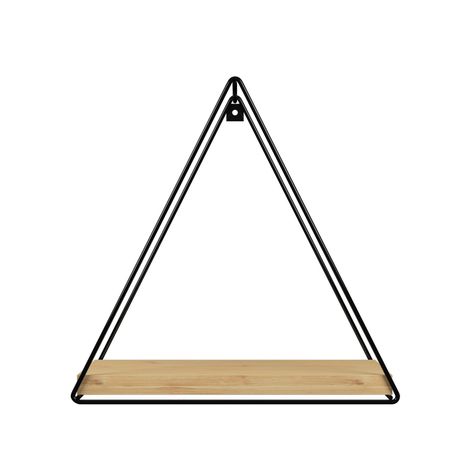 REPISA TRIANGULAR PINO BLACK 25X10X25CM VEKKAHOME-2