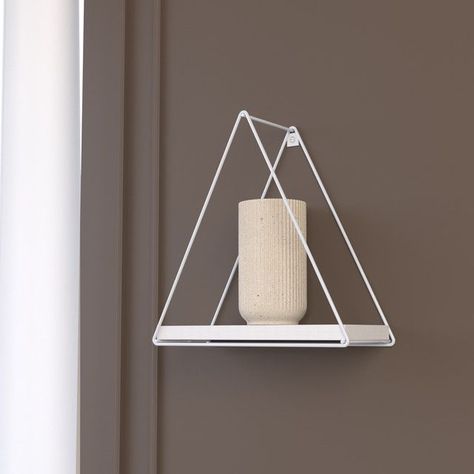 REPISA TRIANGULAR PINO WHITE 25X10X25CM VEKKAHOME-3