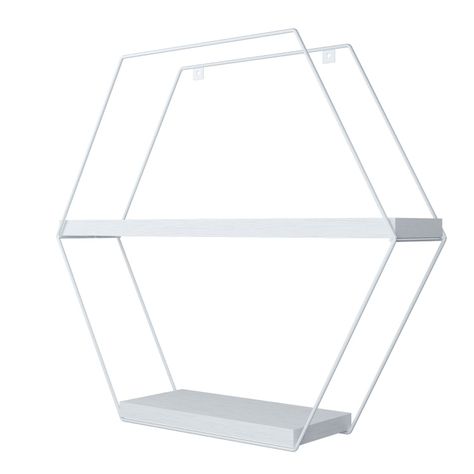 REPISA HEXAGONAL PINO BLACK VEKKAHOME-1