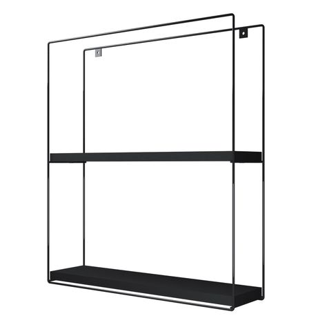 REPISA TRIANGULAR GOLDEN BLACK 25X10X25CM VEKKAHOME-1