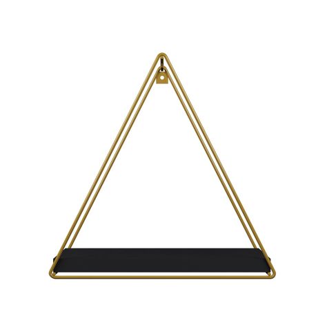 REPISA TRIANGULAR TOTAL BLACK 37X10X40CM VEKKAHOME-2