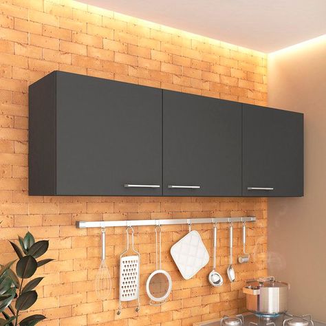 Mueble Aereo Opie Grafito 14O Cm-2