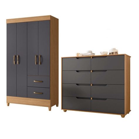 COMBO CLOSET 4P+COMODA DOB GRAP-0