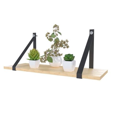 REPISA CUADRADA PINO BLACK VEKKAHOME-0