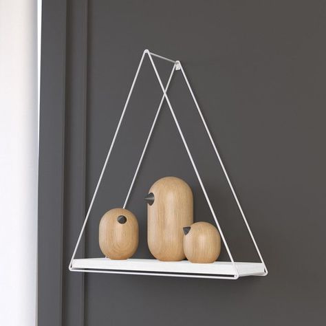 REPISA TRIANGULAR WHITHE BLACK 25X10X25CM VEKKAHOME-2