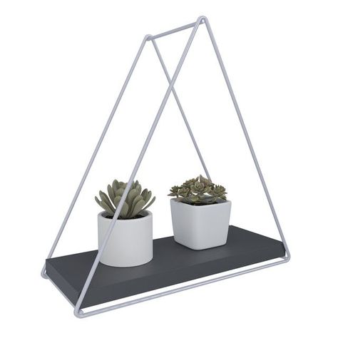 REPISA TRIANGULAR TOTAL BLACK 25X10X25CM VEKKAHOME-0
