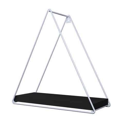 REPISA TRIANGULAR TOTAL BLACK 25X10X25CM VEKKAHOME-1