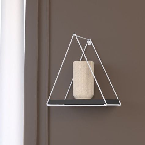 REPISA TRIANGULAR TOTAL BLACK 25X10X25CM VEKKAHOME-3