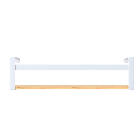 ESTANTE COURO NEGRO 60X20CM VEKKAHOME-1