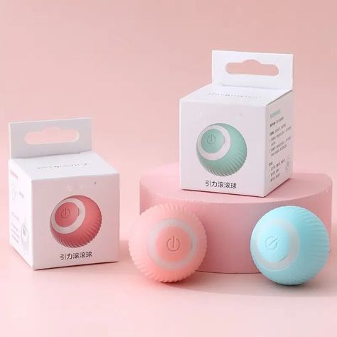 Pelota para gatos Inteligente - Rosada-7