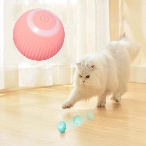 Pelota para gatos Inteligente - Rosada-2