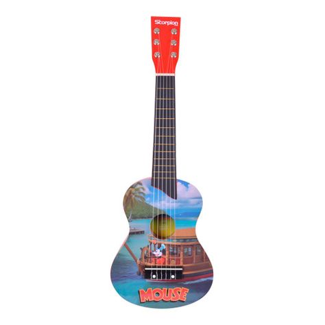GUITARRA NIÑO 25 PULGADAS MOD.BARCO COLOR ROJA SCORPION-0